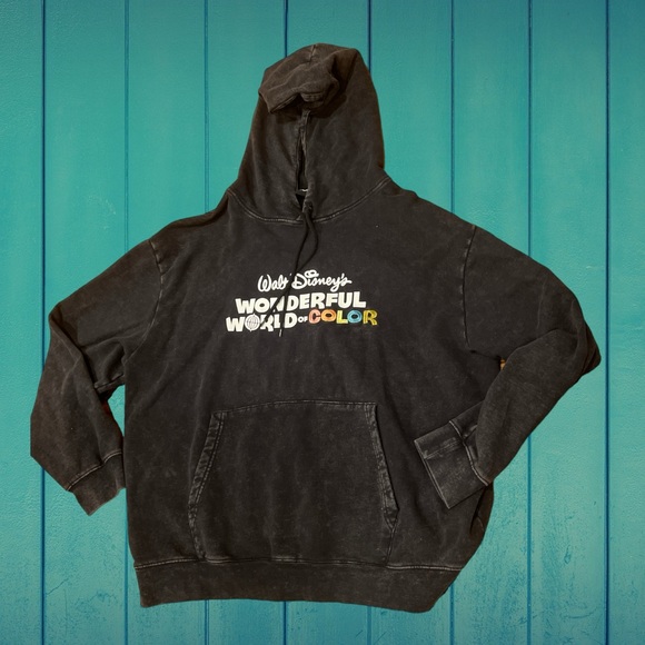 Walt Disney's Wonderful World of Color Every Sunday Evening Black Sweatshirt XXL - Picture 1 of 7